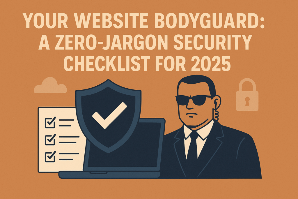 Your Website Bodyguard: A Zero-Jargon Security Checklist for 2025