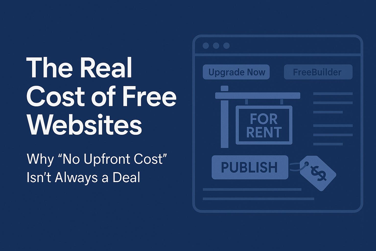 The Real Cost of Free Websites: Why “No Upfront Cost” Isn’t Always a Deal
